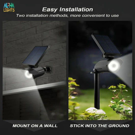 Solar Security Lights Outdoor Motion Sensor, Dummy CCTV Camera Deter Intruders, 8 LED Outdoor Solar Lights with PIR Sensor, IP65 Waterproof