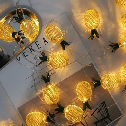 LED Pineapple Fairy String Lights, USB Powered, For Decoration