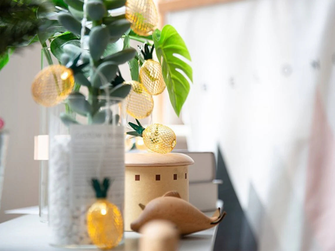 LED Pineapple Fairy String Lights, USB Powered, For Decoration