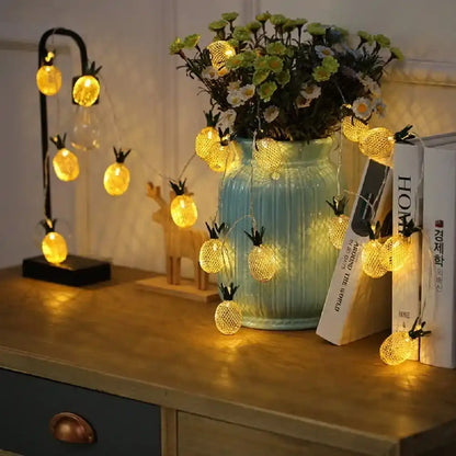 LED Pineapple Fairy String Lights, USB Powered, For Decoration