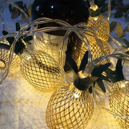 LED Pineapple Fairy String Lights, USB Powered, For Decoration