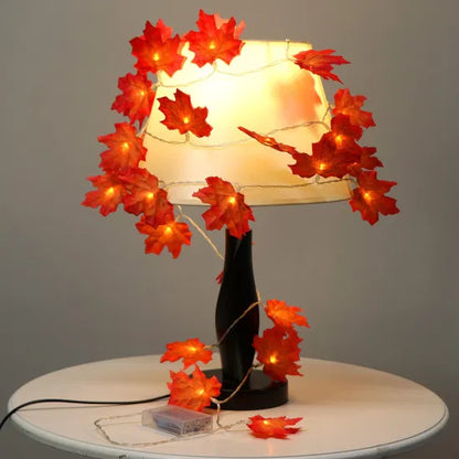 Maple Leaves Fairy Lights, Remote Control | For Home Decoration