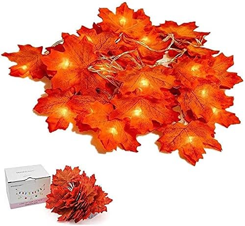 Maple Leaves Fairy Lights, Remote Control | For Home Decoration