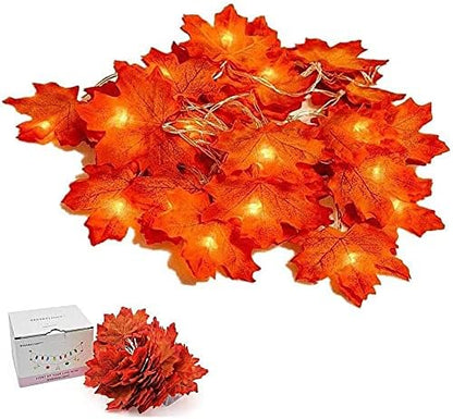 Maple Leaves Fairy Lights, Remote Control | For Home Decoration