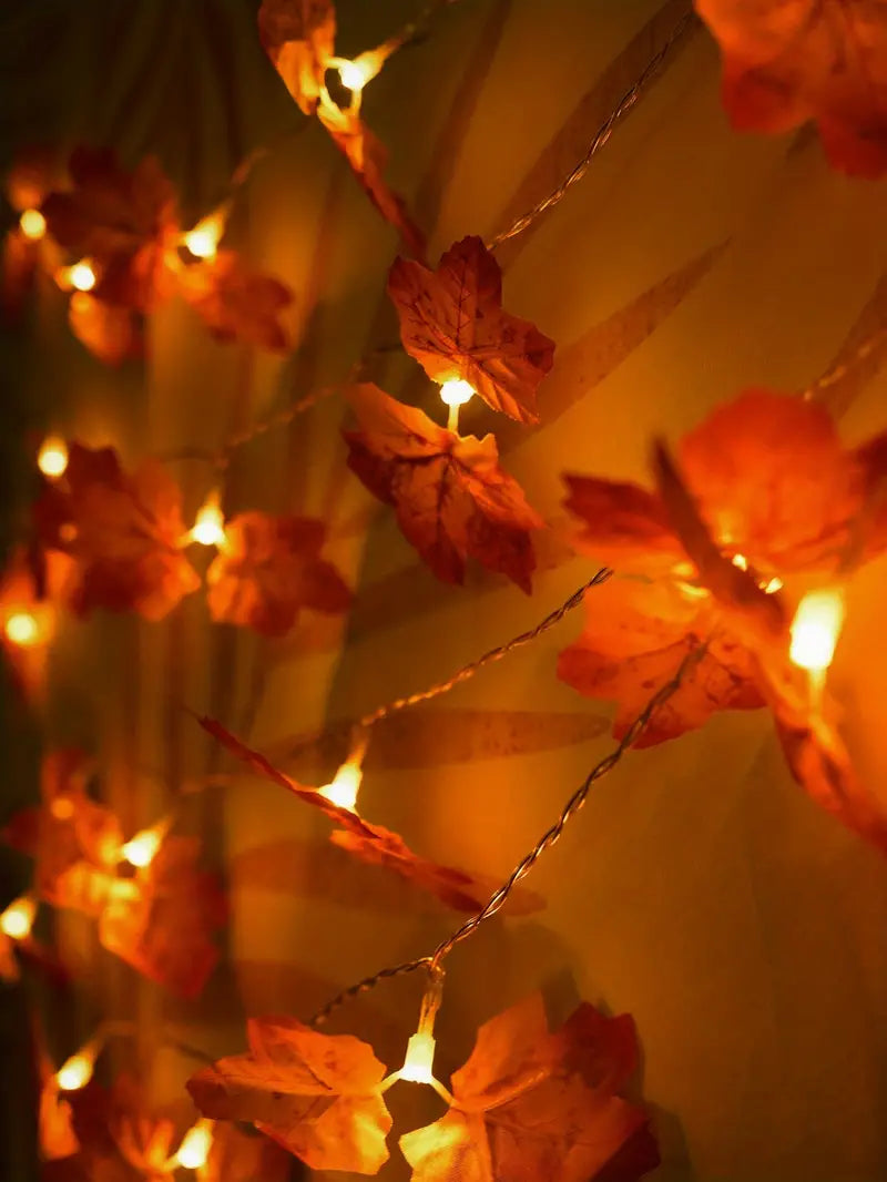 Maple Leaves Fairy Lights, Remote Control | For Home Decoration