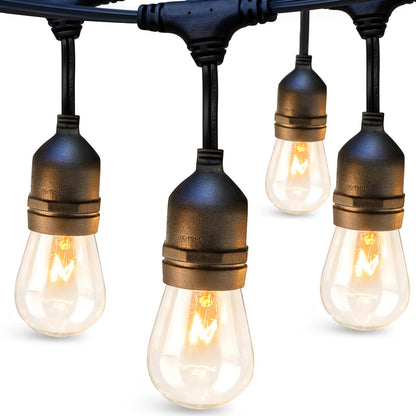  Outdoor Festoon Lights Mains Powered 48FT/15M LED