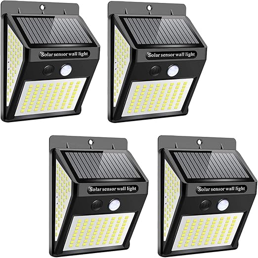Outdoor LED Solar Security Flood Lights, Solar Powered | waterproof