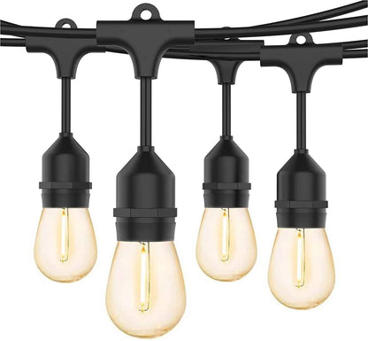  Outdoor Festoon Lights Mains Powered 48FT/15M LED