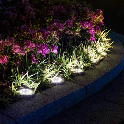 Solar Deck Lights Solar Powered 4 peck, For Outdoor Garden Lights