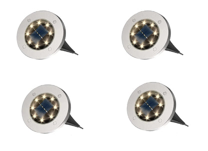 Solar Deck Lights Solar Powered 4 peck, For Outdoor Garden Lights