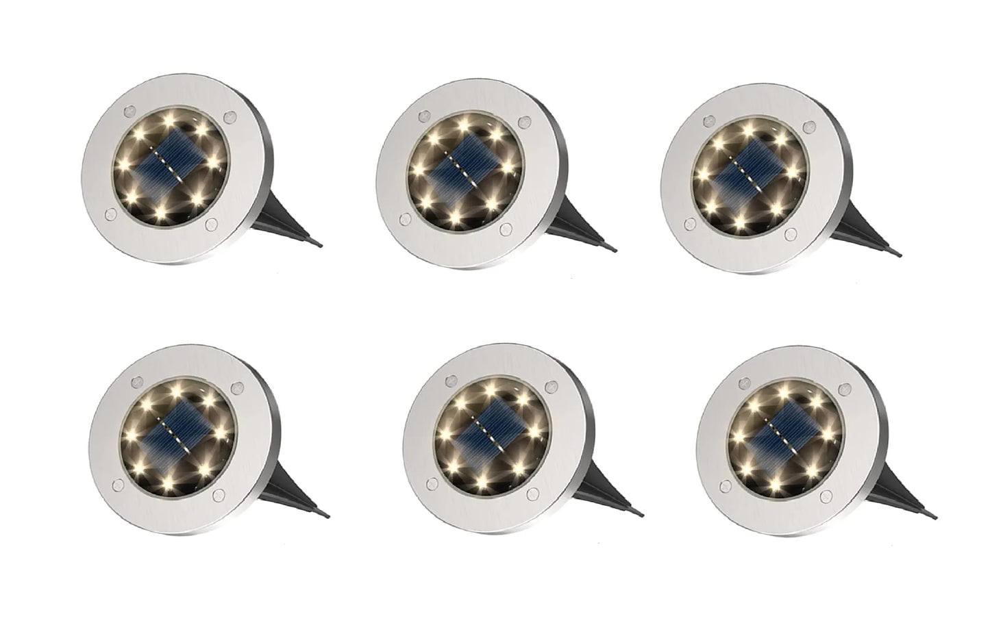 Solar Deck Lights Solar Powered 4 peck, For Outdoor Garden Lights