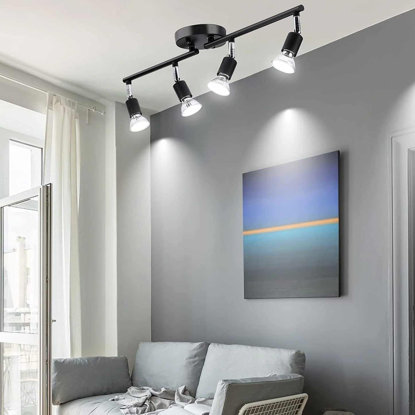 Best LED Spotlight, 4 Way Rotatable Ceiling Spot Light Bar
